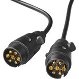 Pro Plus Verlengkabel - 5 meter met 2 x 7 Polige Stekker - PVC