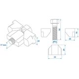 ProPlus Nastelset remschoenen - 250 x 40 mm - Metaal - Voor trommelrem