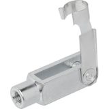 ProPlus - Gaffel voor Gasveer - Verzinkt Staal - M10 Schroefdraad - 71 x 20 mm