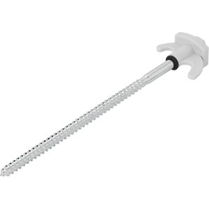 ProPlus Schroefbare metalen tentharing - 20 cm - verzinkt - geschikt voor harde grond