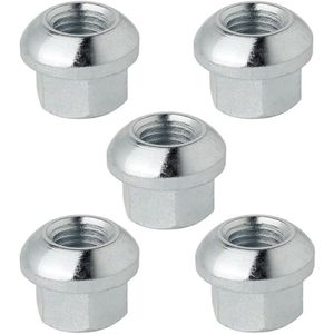 Pro Plus Wielmoer - M12 x 1.5 mm - Lengte 18 mm - Conisch Bol Set - 5 stuks