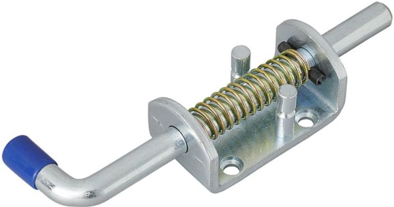 Pro Plus Veergrendel Ø 12 mm met Veer - Lengte 17 cm - Staal - Luxe
