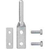 Pro Plus Bordscharnier Ø 11 mm - 123 x 57 x 24 mm - Verzinkt