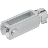 ProPlus Gaffel voor gasveer - verzinkt staal - M10 schroefdraad - 71 x 20 mm