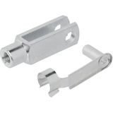 ProPlus - Gaffel voor Gasveer - Verzinkt Staal - M10 Schroefdraad - 71 x 20 mm