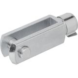ProPlus - Gaffel voor Gasveer - Verzinkt Staal - M12 Schroefdraad - 85 x 23 mm