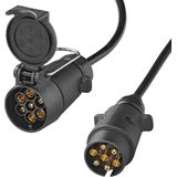 Pro Plus Verlengkabel 1 meter met 7 Polige Stekker en 7 Polige Stekkerdoos