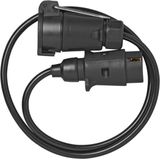 Pro Plus Verlengkabel 1 meter met 7 Polige Stekker en 7 Polige Stekkerdoos