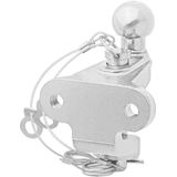 Pro Plus Trekhaakkogel Gecombineerde Tweevoudige Uitvoering - D17.2/S200 - Zilver