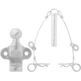 Pro Plus Trekhaakkogel Gecombineerde Tweevoudige Uitvoering - D17.2/S200 - Zilver