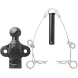 Pro Plus Trekhaakkogel Gecombineerde Tweevoudige Uitvoering - D17.2/S200 - Zwart