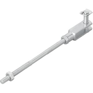 Pro Plus Remstang voor aanhangwagen - Draad M8 - 160 mm - met Gaffel Aansluiting