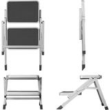 Pro Plus Opstapje - 2 Treden - Vouwbaar - Metaal