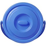 Pro Plus Emmer met Deksel - 9 liter - Blauw