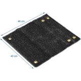 ProPlus Mat voor camper opstapje - weerbestendig - sneldrogend - zwart - 46 x 40 cm