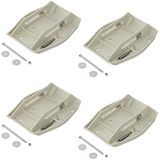 ProPlus - Stabilisatievoeten - Set van 4 - Zwart - Kunststof en Staal