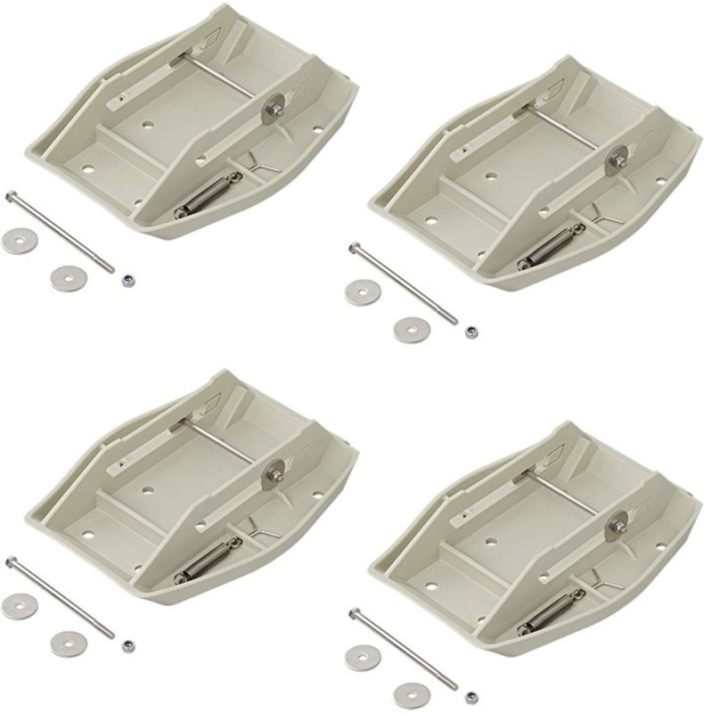 ProPlus - Stabilisatievoeten - Set van 4 - Zwart - Kunststof en Staal