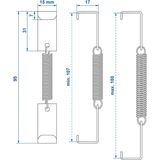 ProPlus - Kentekenplaatklem - Universeel - 4 Stuks
