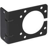 Pro Plus Stekkerdooshouder - Metaal - Gehoekt - 9.25 X 7 cm - Zwart