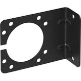 Pro Plus Stekkerdooshouder - Metaal - Gehoekt - 9.25 X 7 cm - Zwart