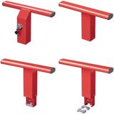 ProPlus - Anti-inbraak Trekhaakslot - Rood - 41 x 25,7 x 12 cm - Inclusief 2 Sleutels