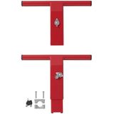 ProPlus - Anti-inbraak Trekhaakslot - Rood - 41 x 25,7 x 12 cm - Inclusief 2 Sleutels