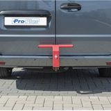 ProPlus - Anti-inbraak Trekhaakslot - Rood - 41 x 25,7 x 12 cm - Inclusief 2 Sleutels