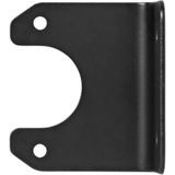 Pro Plus Stekkerdooshouder - Metaal - Gehoekt - 6.6 X 5.7 cm - Zwart