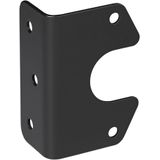 Pro Plus Stekkerdooshouder - Metaal - Gehoekt - 9.4 X 6.3 cm - Zwart