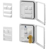 ProPlus - Organizer voor Campercassettedeur - 4 Vakken - Duurzaam ABS - 28 x 18 x 4,8 cm