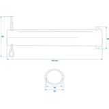 ProPlus - Neuswiel As - Ø20x115 mm - Sterk en Duurzaam