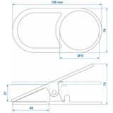 ProPlus - Bekerhouder Clip - Zwart - Compact Ontwerp