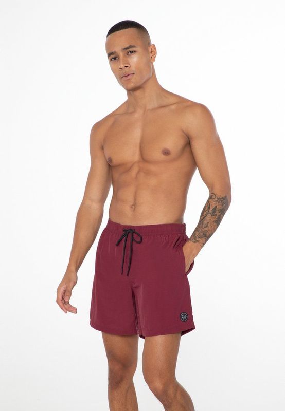 Protest zwemshort FASTER donkerrood