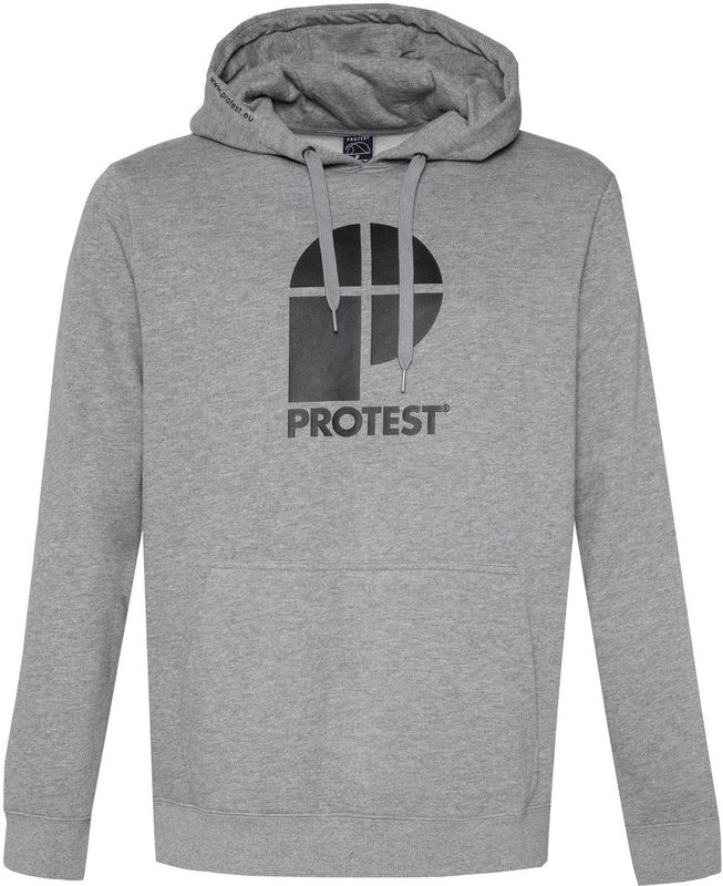 Protest - Classic Logo Hoody - Grijs - Katoen/Polyester