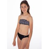 Protest - PRTLARA JR - Bandeau Bikini - Zwart - Getextureerd - Bloemenprint