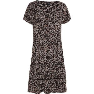 Protest - PRTLENI - Zomerjurk - Zwart Wit Geel - 100% Viscose