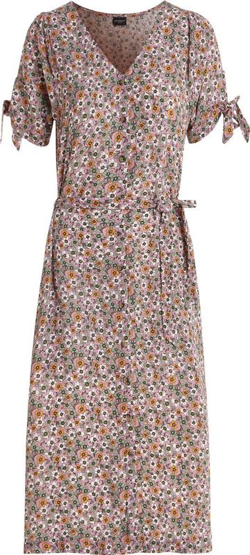 Protest - PRTBANDA - Midi-jurk - Korte Mouw - Bloemenprint