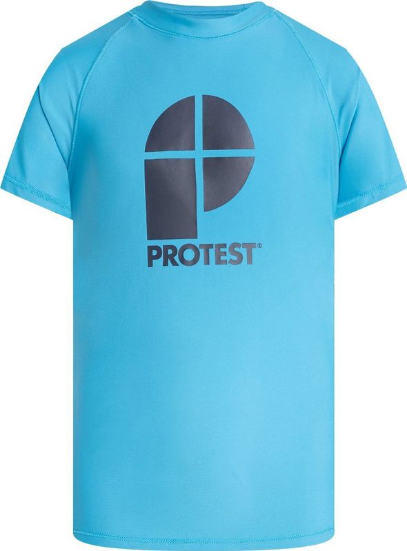 Protest - Berent - Sportshirt - Blauw - 80% Polyamide / 20% Elastane - UV-Beschermend