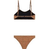 Protest - PRTAPRIL JR - Bralette Bikini Set - Panterprint - Uitneembare Vulling - Sandstone