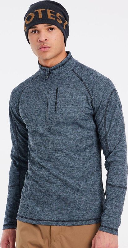 Protest - Louisiana 1/4 Zip Top - Blue Nights - Fleece