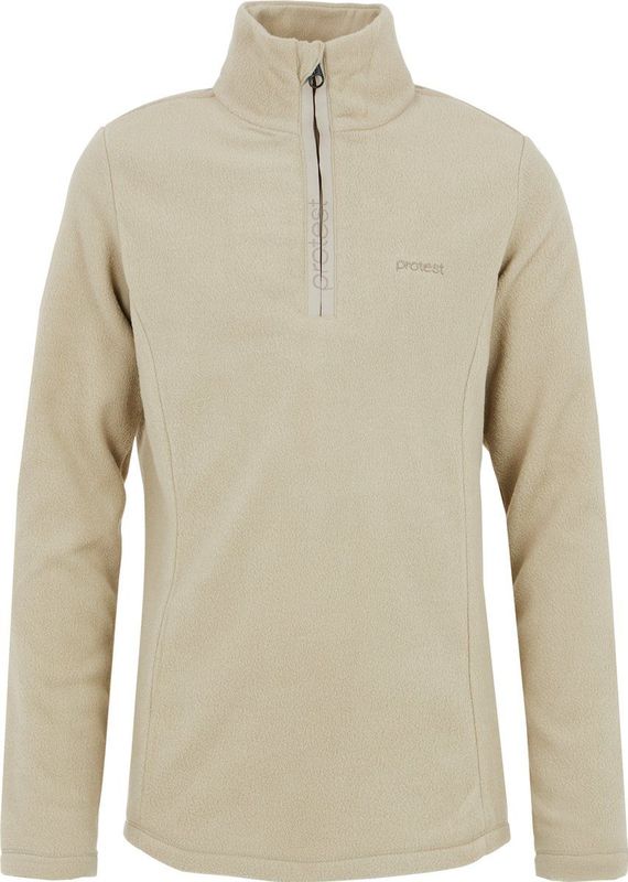Protest - Mutey JR - Top - Bamboobeige - Geotech-serie - 1/4 Ritssluiting