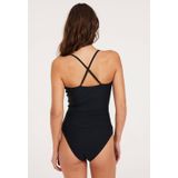 Protest Womens Mixcamo Tankini Top B&C-Cup Bikinitop (Dames |zwart)
