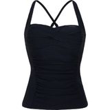 Protest Womens Mixcamo Tankini Top B&C-Cup Bikinitop (Dames |zwart)