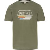 Protest Prtstan – T shirt Heren – Korte mouwen – Ronde hals – Artichoke Green
