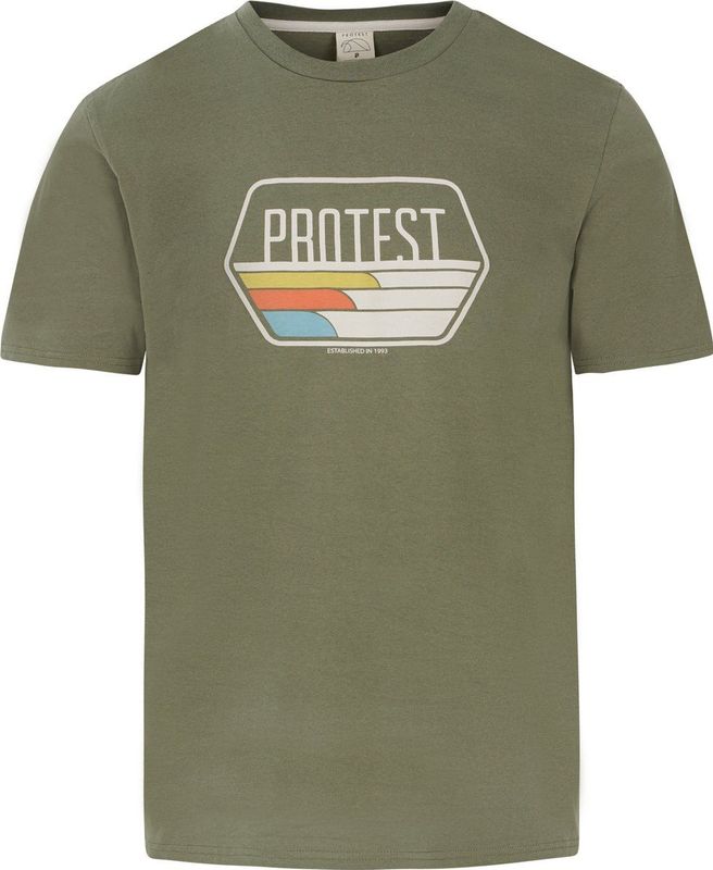 Protest Prtstan – T shirt Heren – Korte mouwen – Ronde hals – Artichoke Green