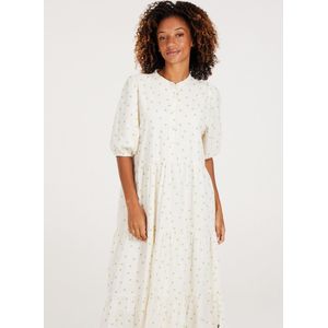 Protest - PRTDAILA - Blousejurk - Canvasoffwhite - Korte Mouwen - Maxi Jurk