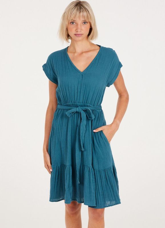 Protest - PRTJAYLIN - Midi-jurk - Korte Mouwen