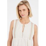 Protest Prtsires – T shirt Dames – Korte mouwen – Ronde hals – Canvasoffwhite