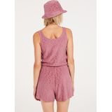 Protest Prtmaryam – Playsuit Dames – Badstof – Tailleband elastiek – Deco Pink