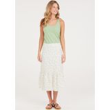 Protest - Midi Rok - Ecru/Groen - All Over Print